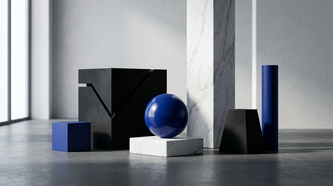 Classy 3D abstract geometric cover